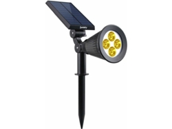 Reflector Solar 2 En 1, Acoplable/adhesivo, Ajustable, Led Blanco Cálido, 29x9,5x34 Cm (1 Unidad)