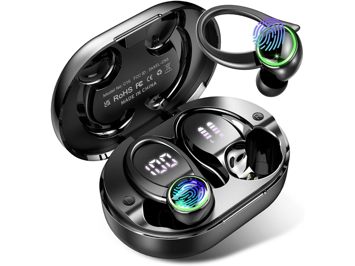 Auriculares Inalámbricos Bluetooth 5.3 Auriculares con Micrófono Cancelación de Ruido Auriculares Bluetooth Estéreo Bajos 50 Horas YEMAESRE