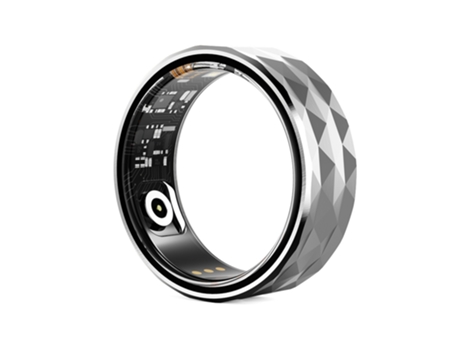 Smart Ring, Fitness Tracker Conexión inalámbrica, Carga USB, Varios tamaños para Hombres y Mujeres (Plata, 18#) CHRONUS