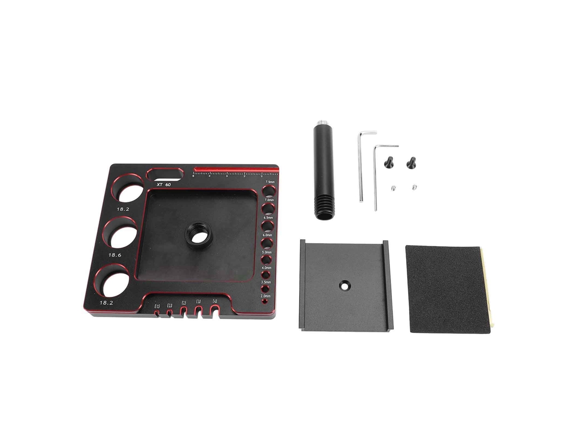 Soporte De Trabajo Profesional Para Coches Rc En Aleación De Aluminio Con Juego De Herramientas Para Coches Rc Scx24 Fcx24 1/18 1/24