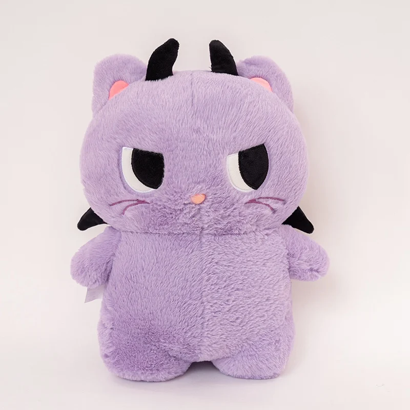 (morado, 35 Cm) Almohada Para Adultos Con Diseño De Ángel, Demonio Y Monstruo, Suave Y Cómoda.
