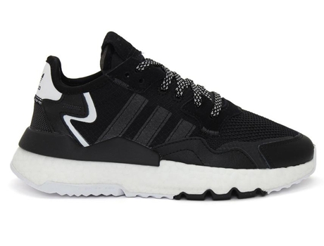 Zapatillas ADIDAS Nite Jogger J Niños (38 - Blanco y Negro)