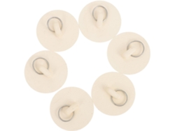 Juego de 6 tapones de goma para desagües de cocina y baño. Slowmoose