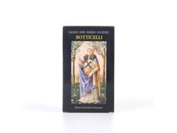 Baraja De Tarot Botticelli Dorada, Completamente Nueva, Cartas Oráculo De 12x7 Pulgadas, Juego De 80 Cartas.