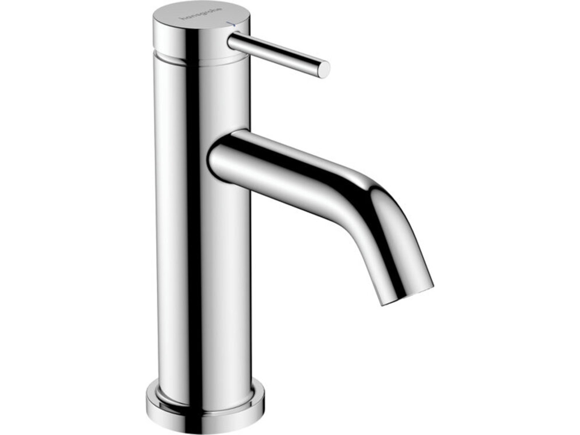 HANSGROHE Tecturis S grifo de columna 80 con maneta para agua fría o premezclada, proyección 108 mm, 73313, Color: cromado
