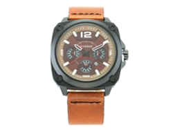 Reloj De Pulsera De Cuarzo Impermeable Duradero Con Calendario Para Hombre Y Niño (café)