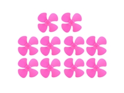 10 Piezas Hélices De 4 Láminas 100mm Con Agujero 2mm Para Modelos Diy Juguetes Xr-150 Rojo Rosa