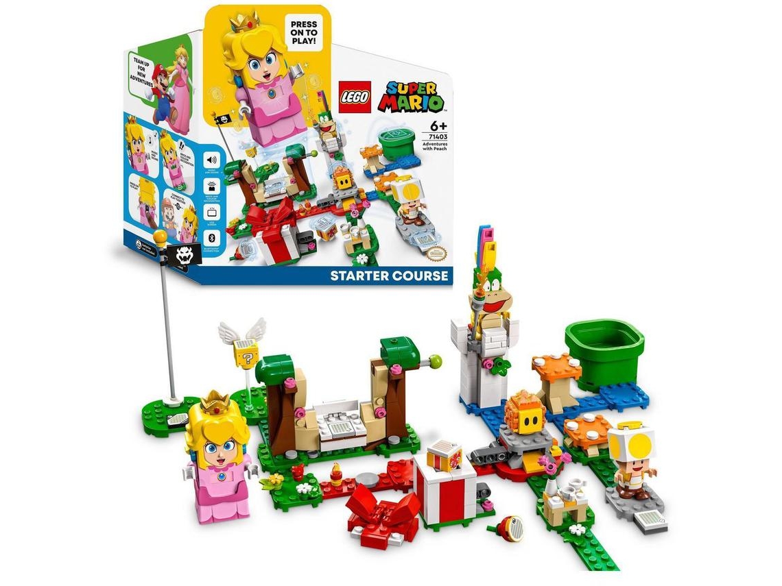LEGO Super Mario: Pack Inicial - Aventuras com Peach – kit de construção, set de brincar para crianças a partir dos 6 anos (354 peças)