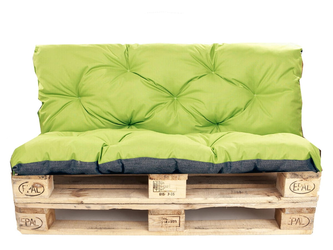 Conjunto Cojines Palet Asiento 120 x 80 y Respaldo 120 x 40 cm Lima cojines sofá - cojín para palet in-exterior SETGARDEN