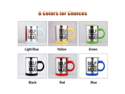 Taza Autoagitadora De 400 Ml Con Tapa De Acero Inoxidable Para Café, Leche, Chocolate Y Otras Bebidas.