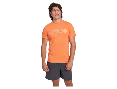Camiseta de Hombre para Fútbol UMBRO Linear Logo Graphic Naranja (S)
