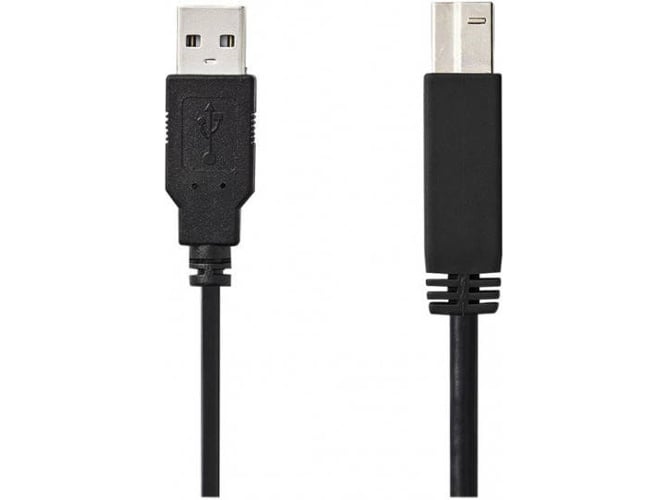 Cable de Datos NEDIS (USB - USB B - 1m - Negro)