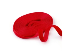 Cinta De Terciopelo Navideña De 5 Yardas (rojo Brillante, 25 Mm) - Cinta Vintage - Adecuada Para Embalaje De Bodas Navideñas