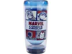 Vaso de plástico de doble pared antiderrame con superhéroes clásicos de Marvel Comics, 705 ml, Tienda