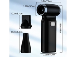 Mini ventilador turbo portátil con 100 velocidades. Pickifyvayotoy