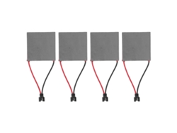 4 Piezas Placa Generadora De Ventilador De Chimenea Aluminio 227℃ Hoja Reparación Accesorio