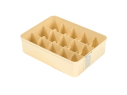 Organizador de ropa interior de plástico amarillo (32x25x10cm) Kofihety