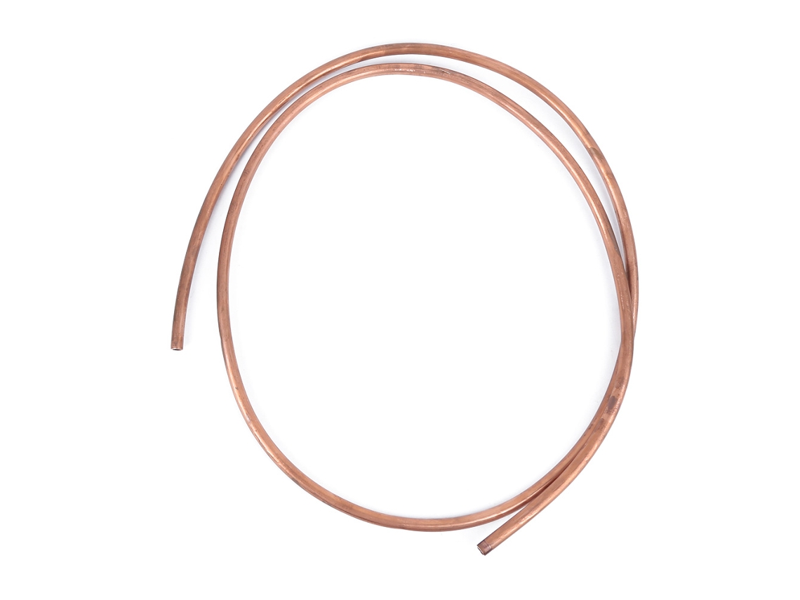 Tubo Flexible De Cobre C1100 T2 De 2 M Para Aire Acondicionado Y Refrigerador, Diámetro Exterior 10 Mm, Diámetro Interior 8 Mm.