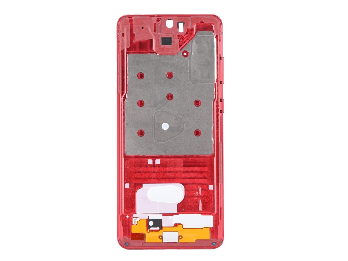 Pieza De Reparación Del Bisel De La Placa Frontal Mediana Para Samsung S20+ Rojo