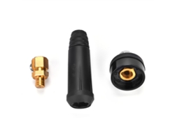 Conector Rápido De Estilo Europeo Para Cable De Soldadura Dkj10-25, Adaptador De Acceso Rápido Negro, 1 Unidad.