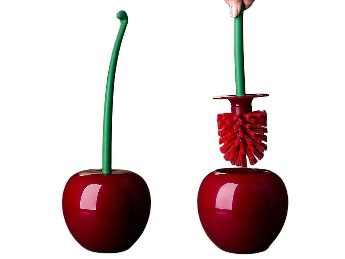 Juego De Cepillo De Baño Con Soporte En Forma De Cereza Rs