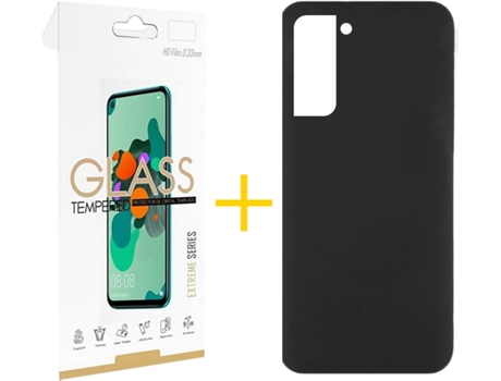 Carcasa + Protector de Pantalla para Samsung Galaxy S22 Plus 5G SKYHE Negro