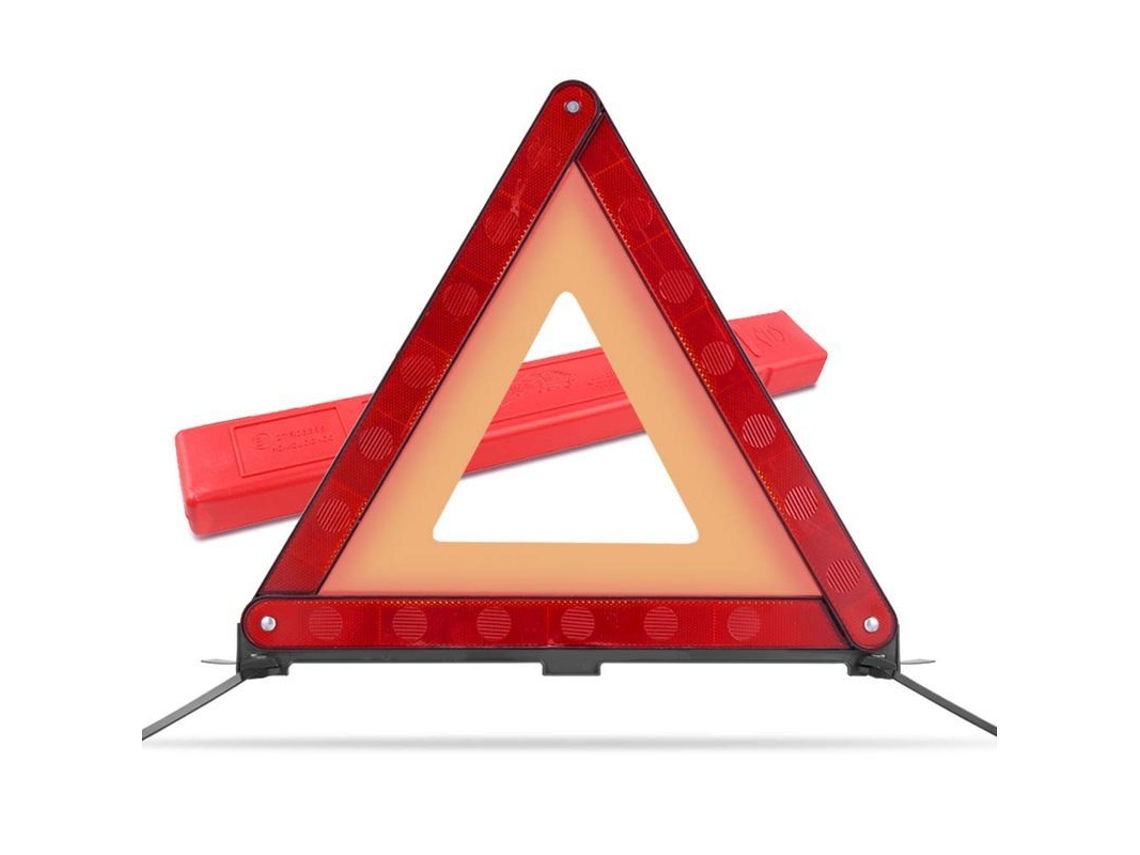 Triángulo De Advertencia Para Coches Reflector Seguro 43cm Placa De Parking Emergencia