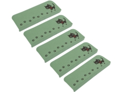 Juego De 5 Alfombrillas Antideslizantes Para Escaleras, Ideales Para El Hogar, Reducen El Ruido, Son Lavables Y Recortables.