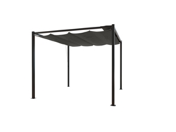 Pérgola CONCEPT U (Gris - Poliéster - 300x300x224 cm)