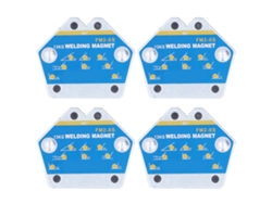 4 Peças Posicionador Magnético De Solda Multiângulo Ferramenta De Fixação De Ferro Quadrado 13kg Fm2‑xs