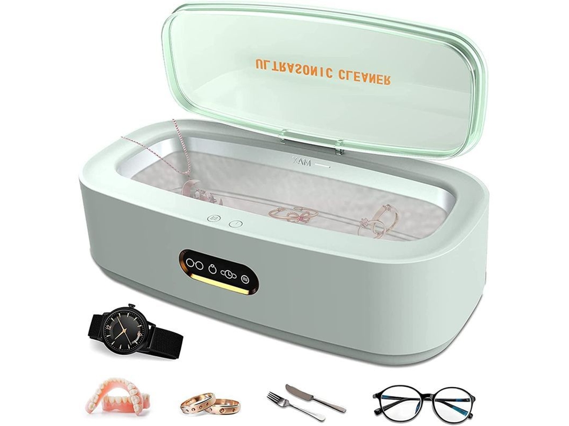 Limpiador Ultrasónico De 300 Ml Y 45000 Hz Con 4 Ajustes De Tiempo Para Joyas, Relojes, Gafas, Utensilios Y Prótesis Dentales.