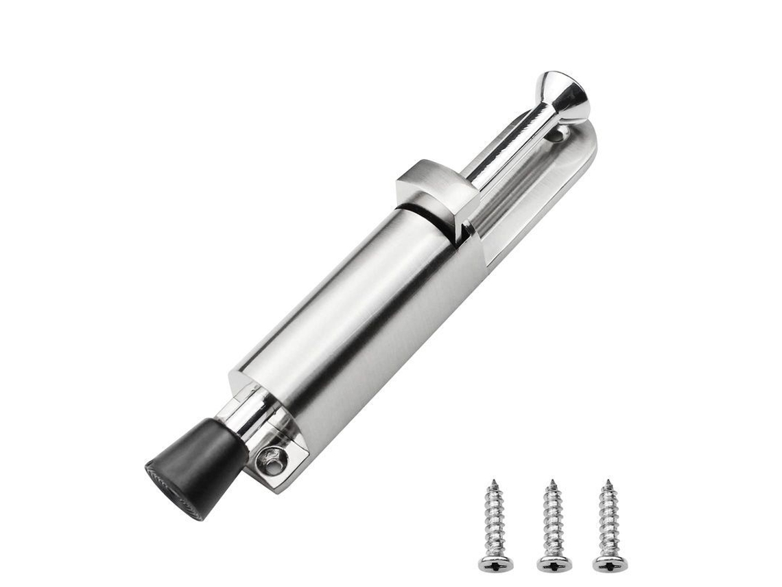 Parafuso Para Porta Com Mola Carregada De Metal Operado Com O Pé Para Manter A Porta Estável Com Parafusos