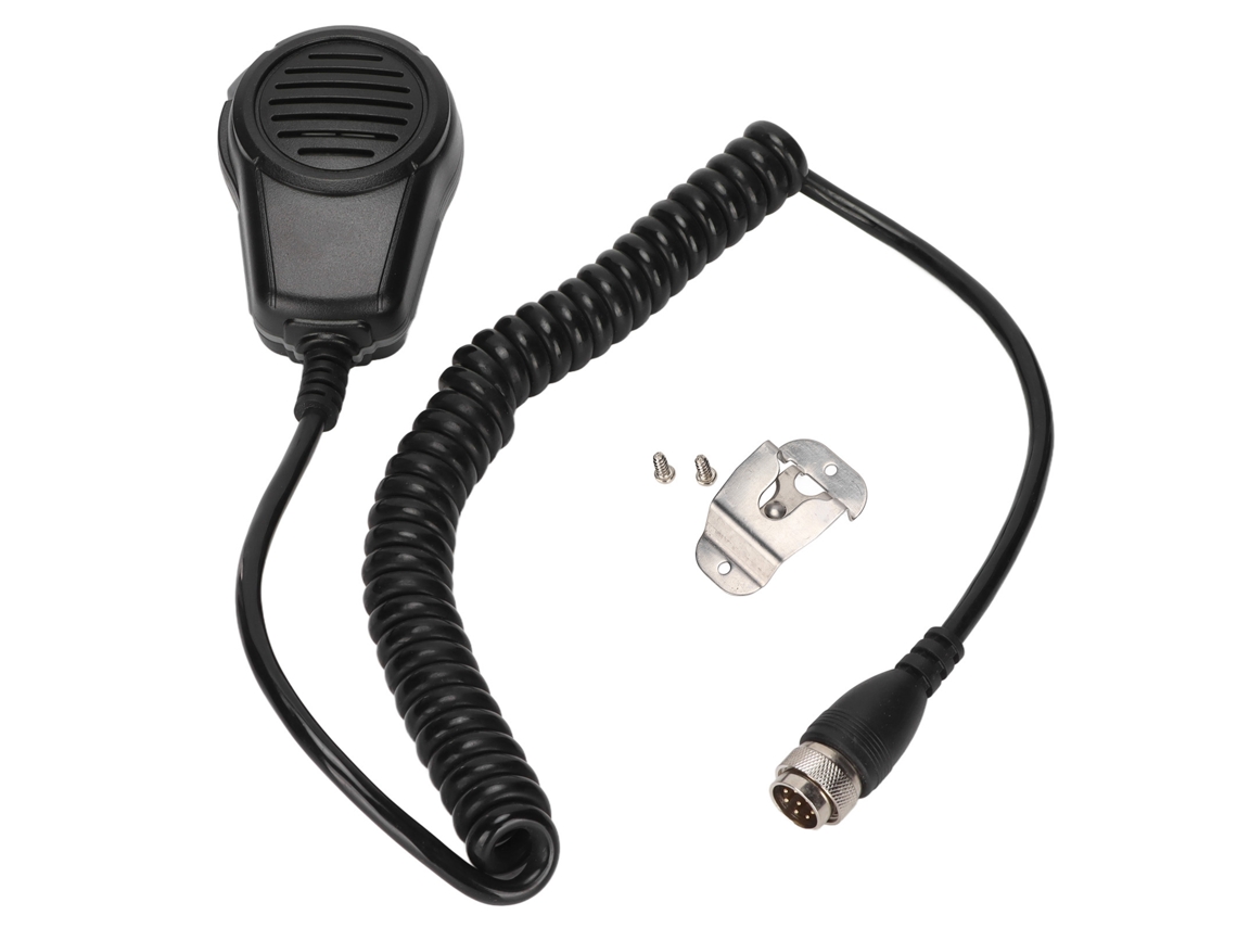 Micrófono De Mano Montado En El Automóvil Con Clip De Gancho Para Walkie Talkie Icom Ic-m700