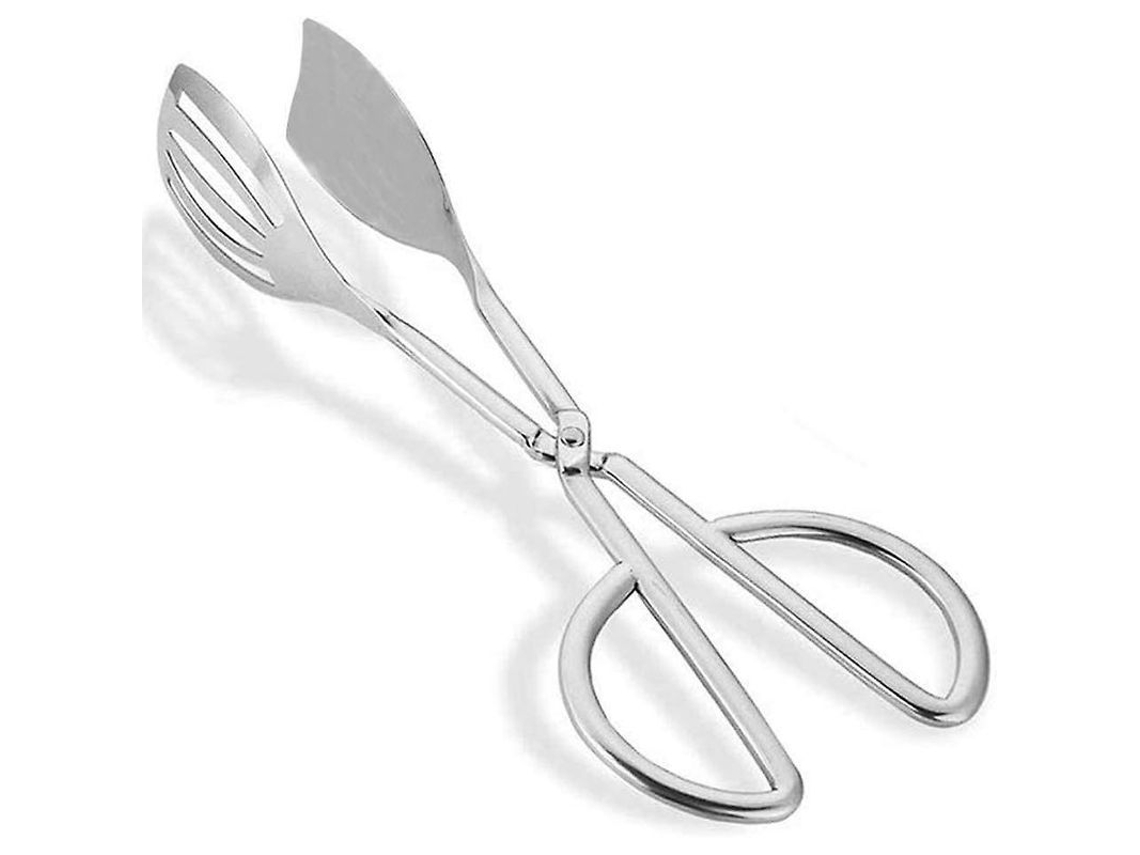 2026-pinzas De Acero Inoxidable Para Ensalada Con Diseño De Tijera Y Tres Funciones, Ideal Para Cocina, Buffet Y Barbacoas