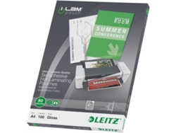 Fundas de Plastificar LEITZ 33872 Transparente (100 un - A4)