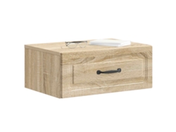 Maison Exclusive - Mesita De Noche De Pared 2 Pcs Roble Sonoma 49 X 34,5 X 20 Cm