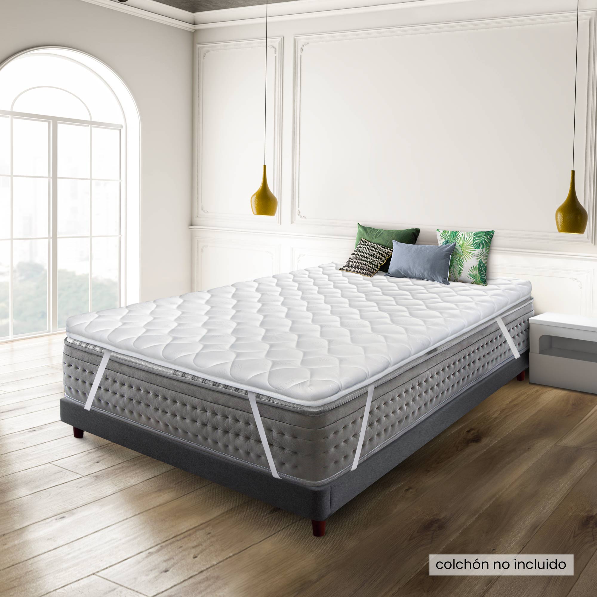 Topper Sonnomattress Quality dreams 150x190 espuma blanco de 150x190x7