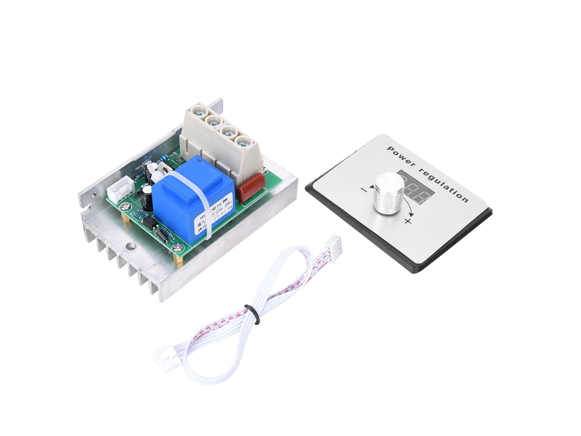 Módulo regulador de voltaje digital SCR 220 V 5000 W 80 A, regulador de intensidad, termostato, controlador de temperatura
