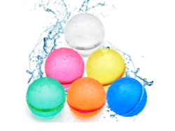 JILLIOPER Globos de agua reutilizables de llenado rápido, juguetes de silicona ecológicos para aventuras infantiles al aire libre, diseño a prueba de fugas, cie