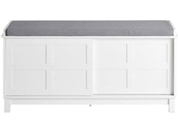 Zapatero SOBUY (Blanco, Gris - 114x40x53 cm)