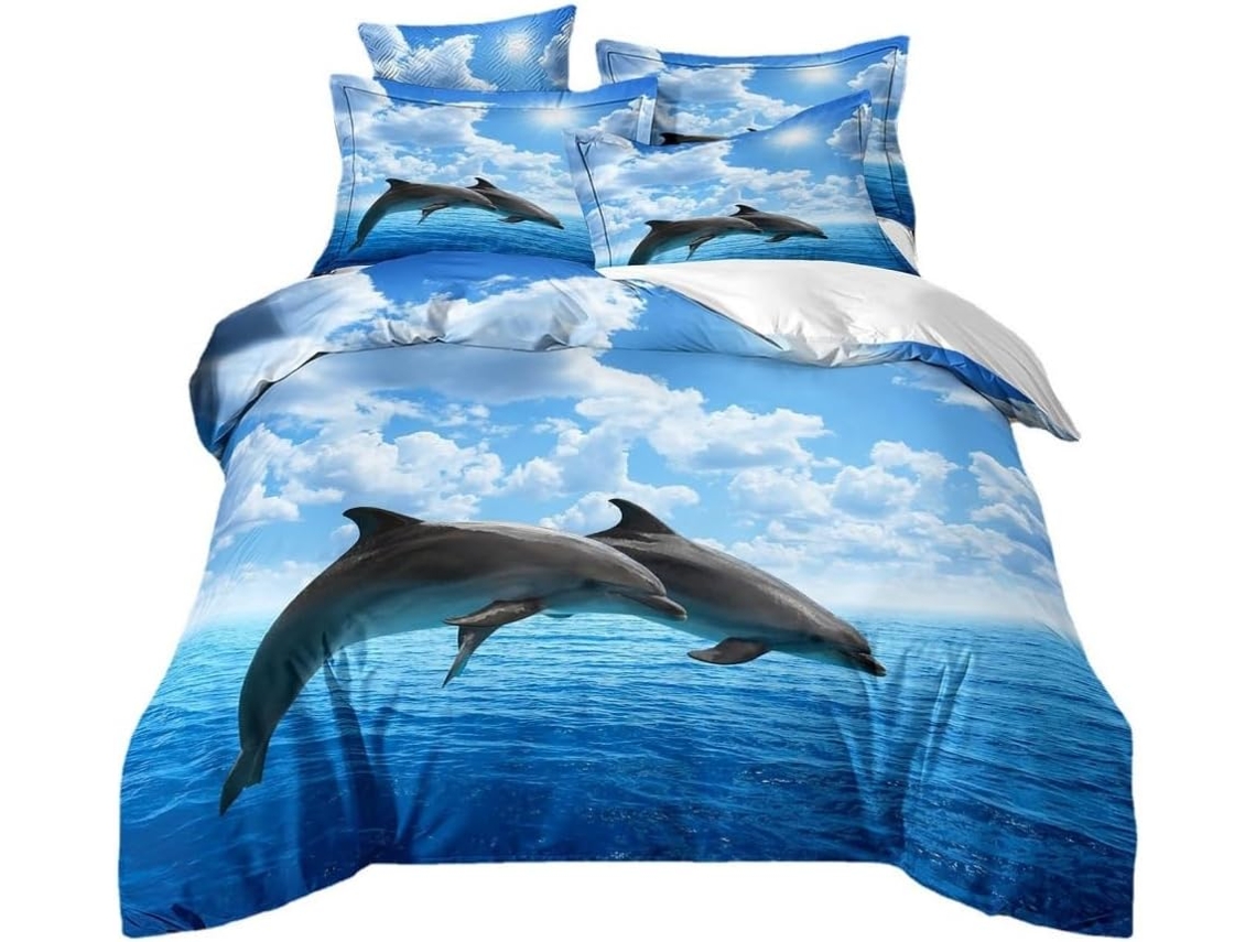 Juego Ropa Cama Estampado Diseño Niños Niñas Material Microfibra Color Juego Funda Nórdica Almohada 140x200 Cm