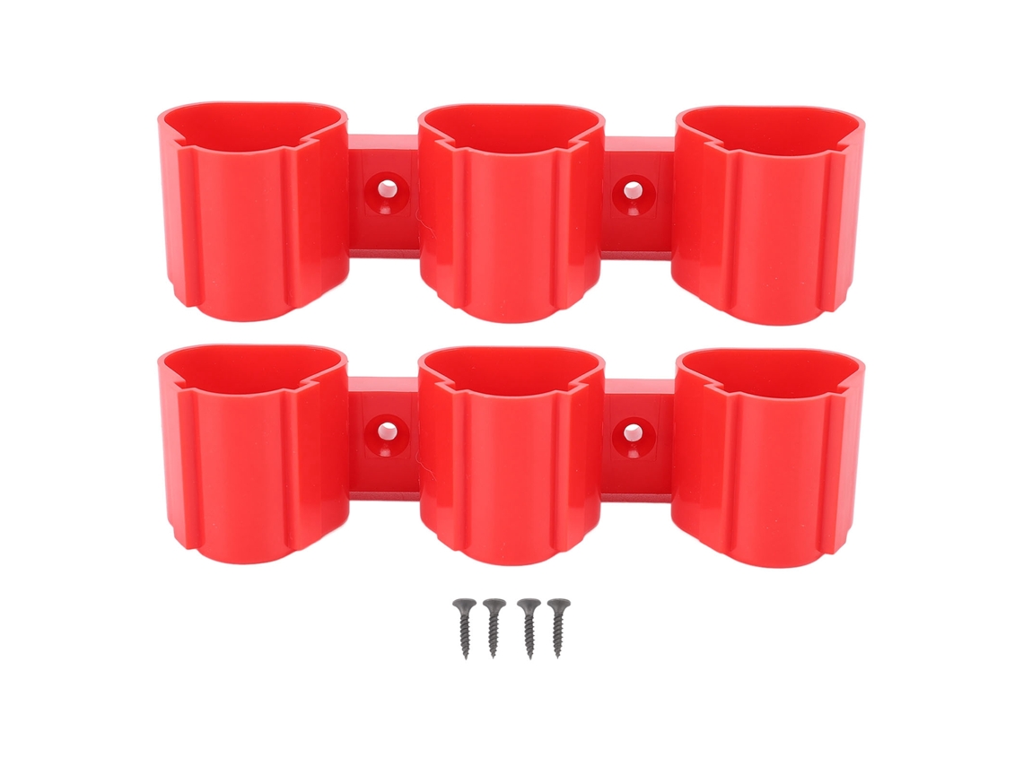Soporte Para Batería Milwaukee M12 De 12 V Con 3 Compartimentos, Montaje En Pared, Abs, 2 Unidades