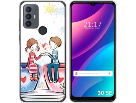 Carcasa para TCL 30 SE TUMUNDOSMARTPHONE Dibujos Café Multicolor