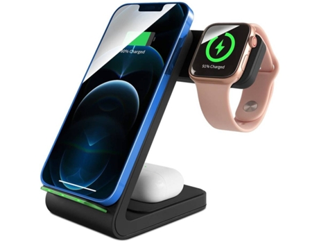 Estación de Carga Sem Rápida Portátil para iPhone Xs Max/12/XR/11 Pro Max/11 YIZHOOD Negro