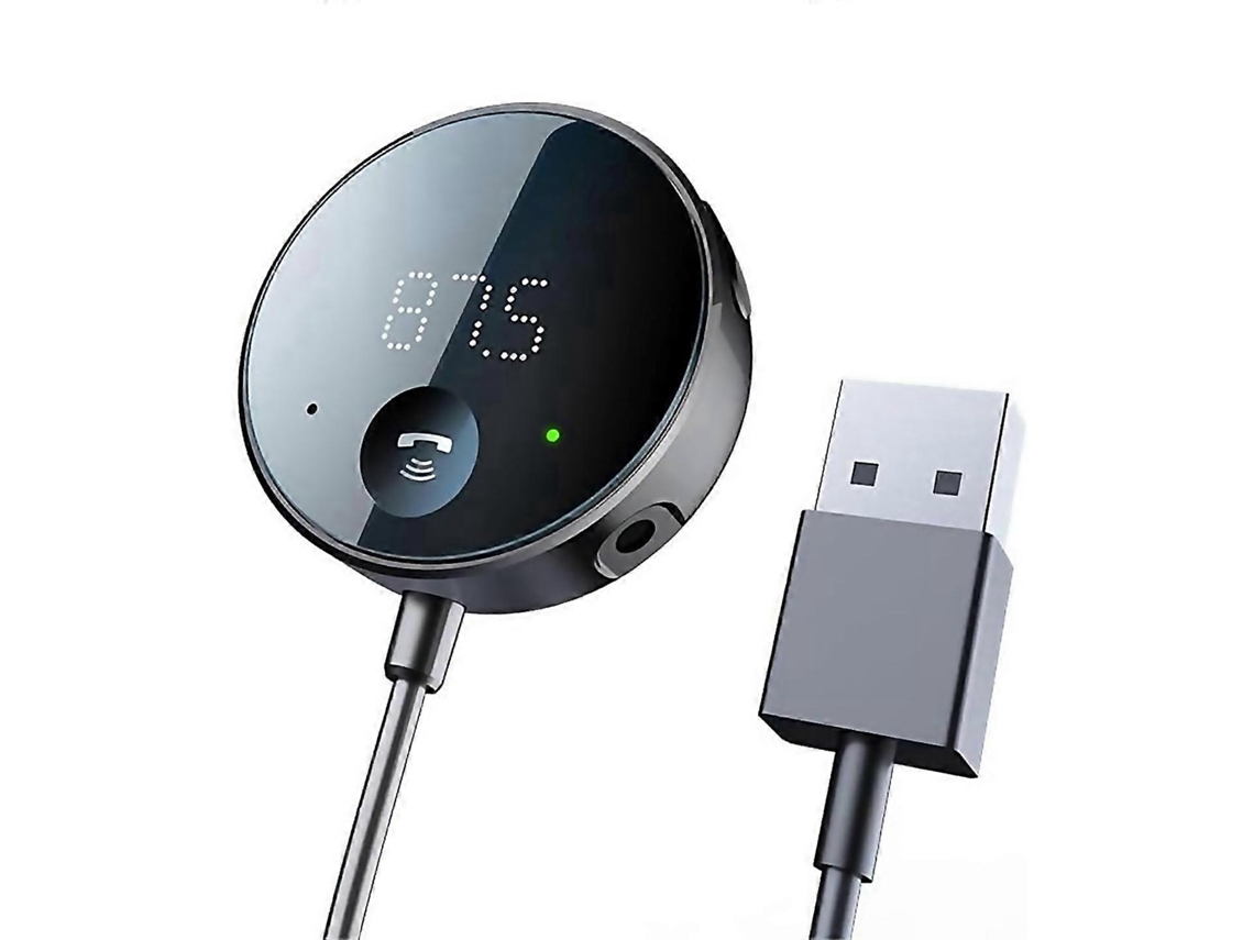 Para transmisor FM Bluetooth para coche, adaptador auxiliar Bluetooth, receptor Rosewell