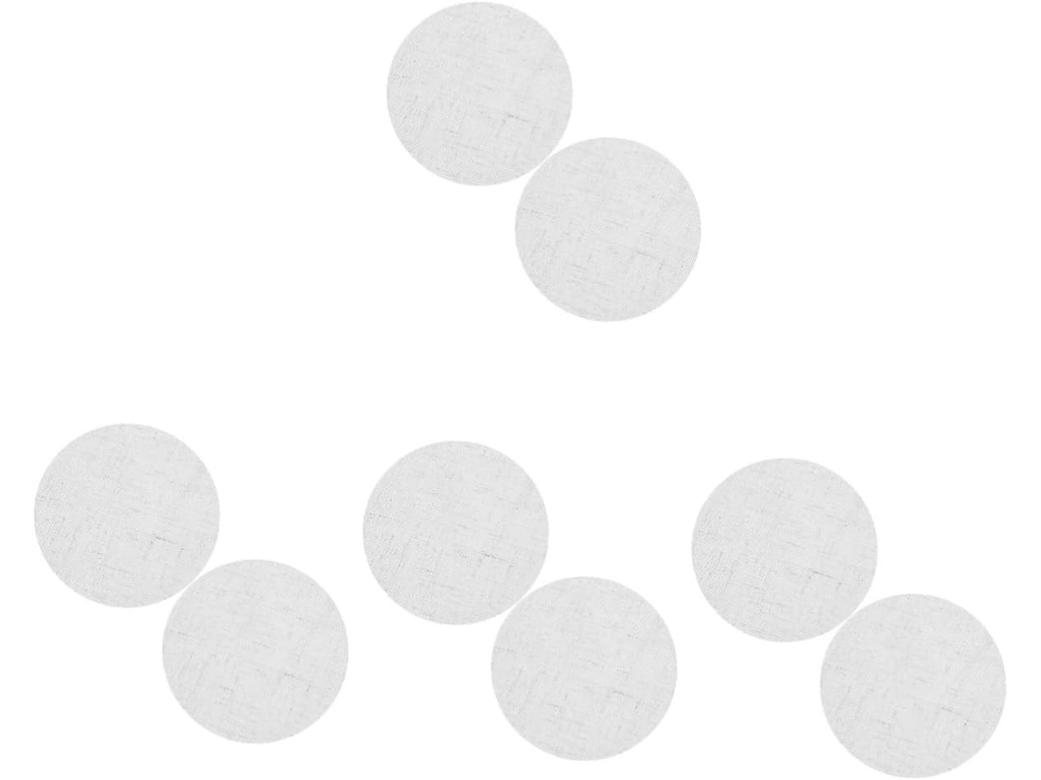 Juego de 8 difusores de tela antirreflectante para lámparas colgantes, protección ocular e iluminación.