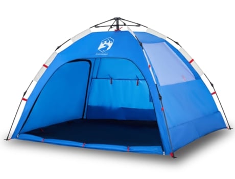 Tienda de playa 2 personas VIDAXL impermeable apertura rápida azul