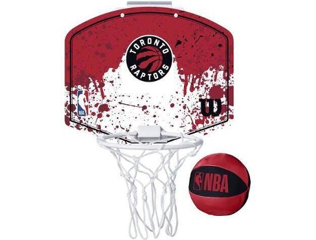 Canasta de Baloncesto WILSON Mini NBA Toronto Raptors Rojo (Única)