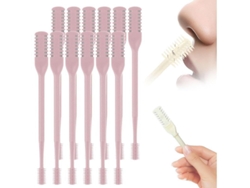 Recortadora De Vello Nasal 2 En 1 Actualizada 2024, Herramienta De Extracción Manual Giratoria De 360° (rosa, 12 Unidades)