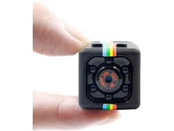 Minicámara Sq11 1080p Full HD con visión nocturna y activación por movimiento para interiores y exteriores, cámaras de seguridad ocultas Yizhood (negra)